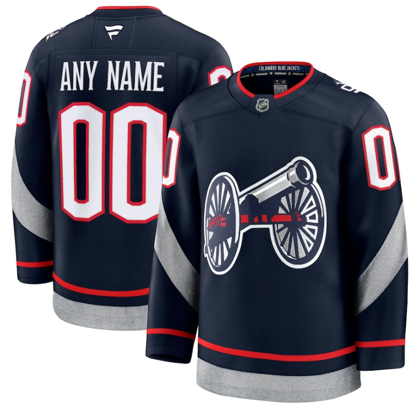 Men Columbus Blue Jackets Fanatics Navy blue 2025 NHL Stadium Series Premium Custom Jersey->customized nhl jersey->Custom Jersey